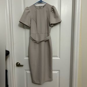 ASOS DESIGN midi pencil dress with belt